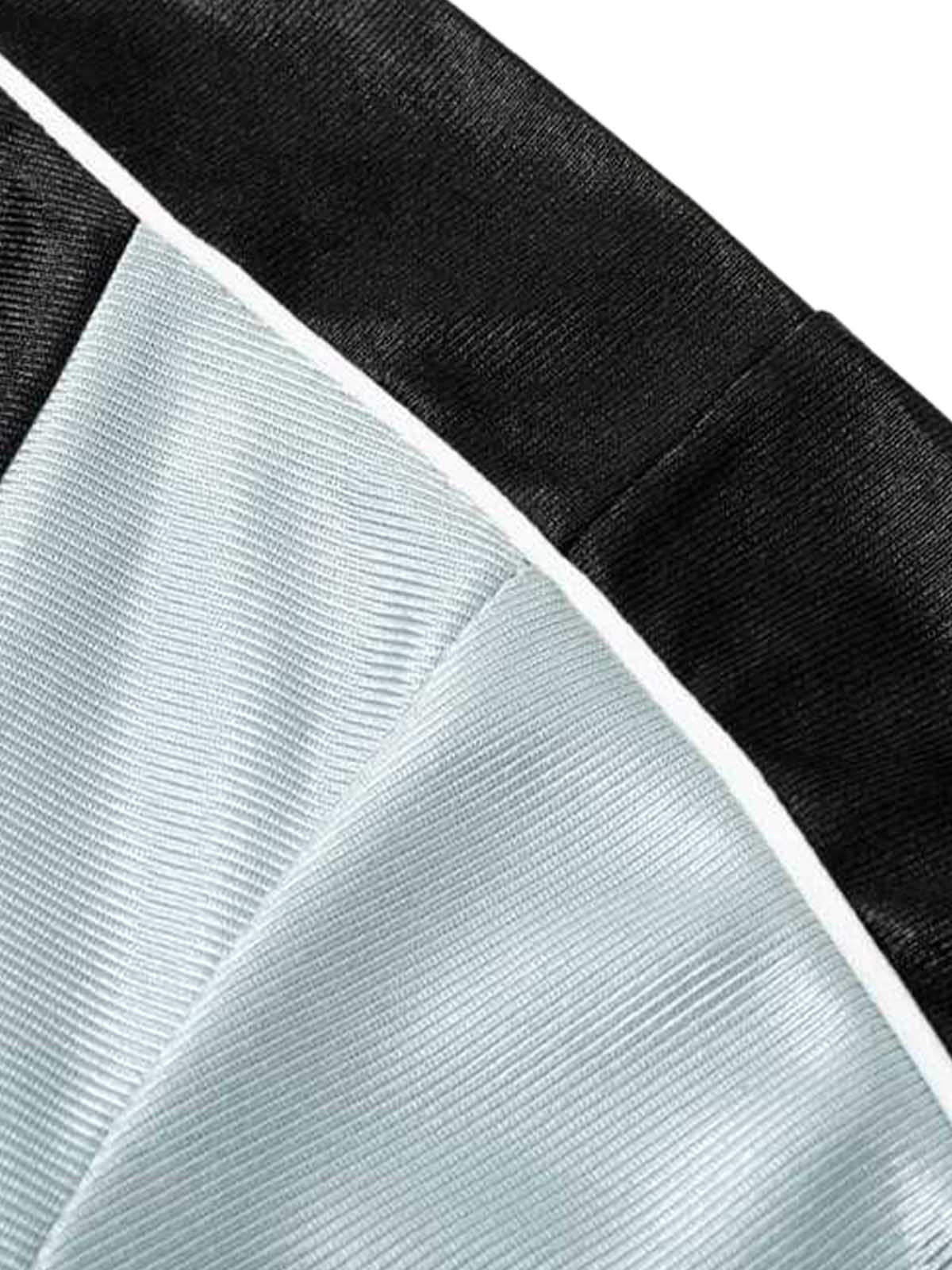 Contrast Stitching Letter Jersey T-shirt