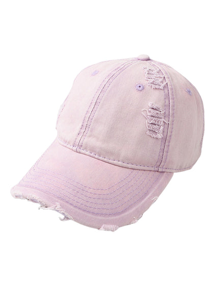 Casquette d'extérieur en denim délavé