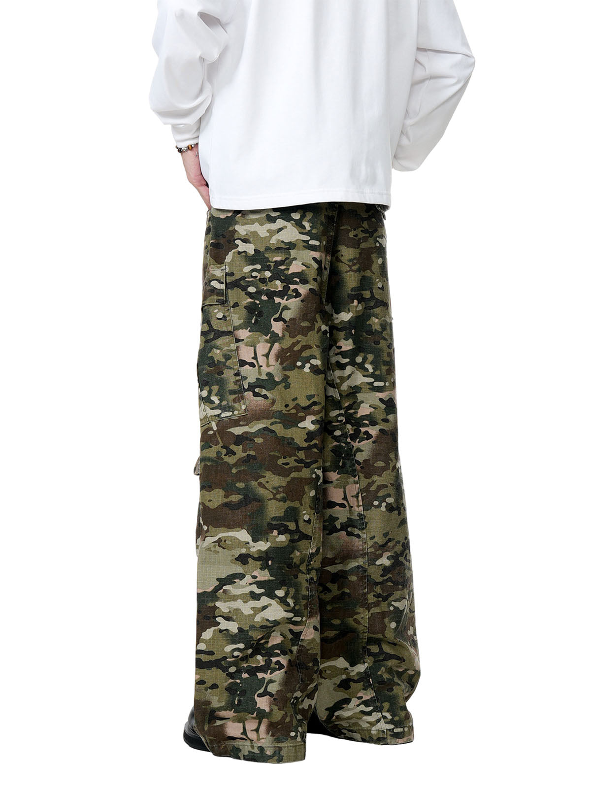Camouflage-Cargohose mit Kordelzug - 2315