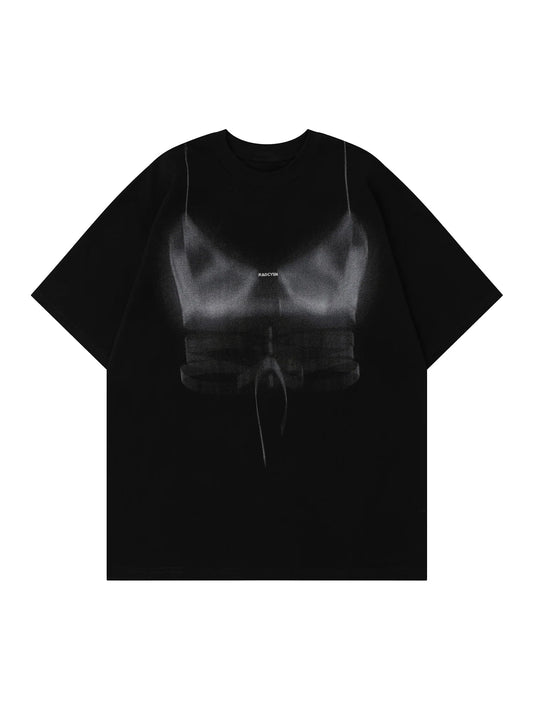 T-shirt imprimé ample et amusant Thesupermade American Fuzzy Fun