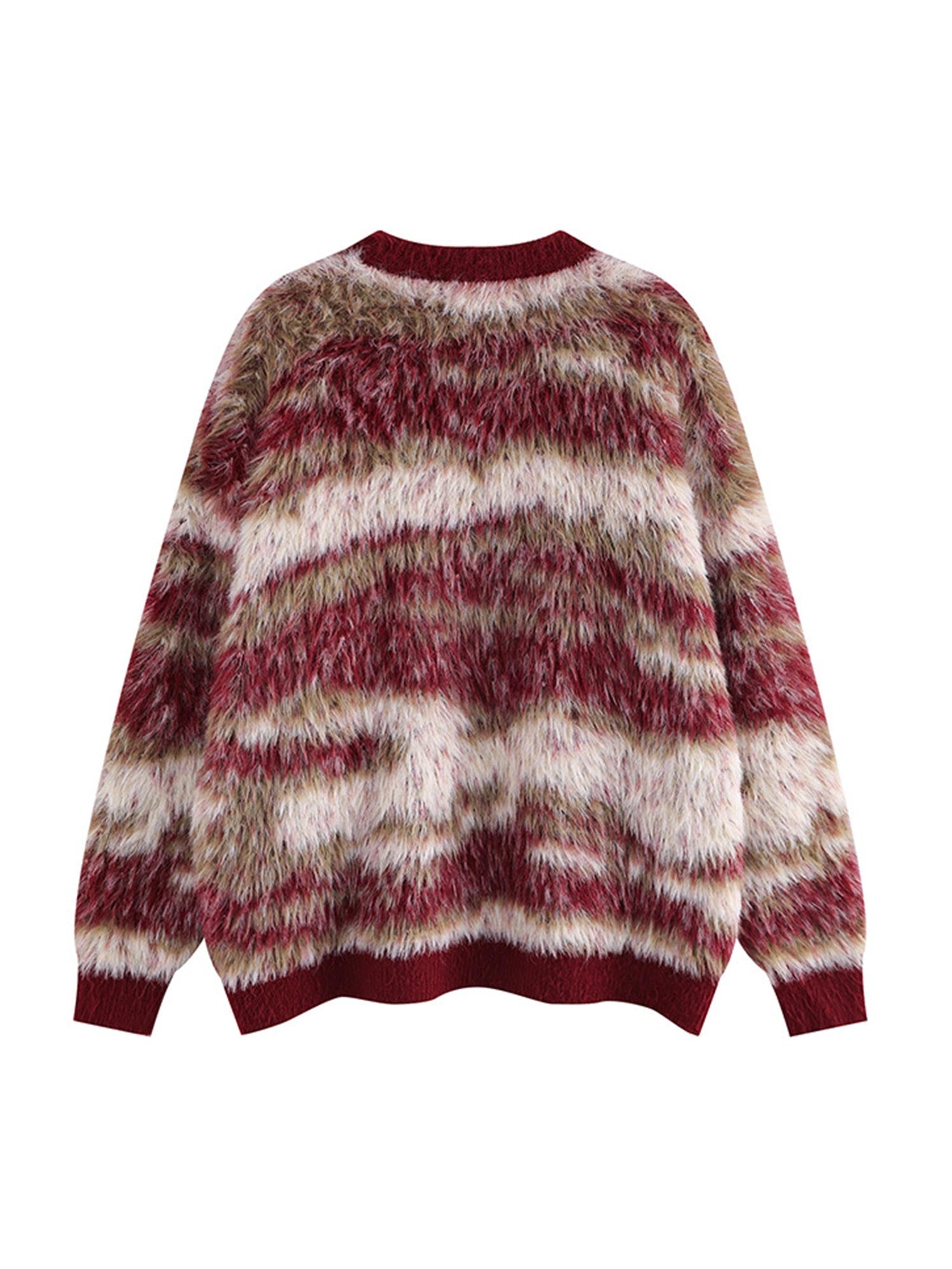 Thesupermade Mohair Striped Knit Sweater