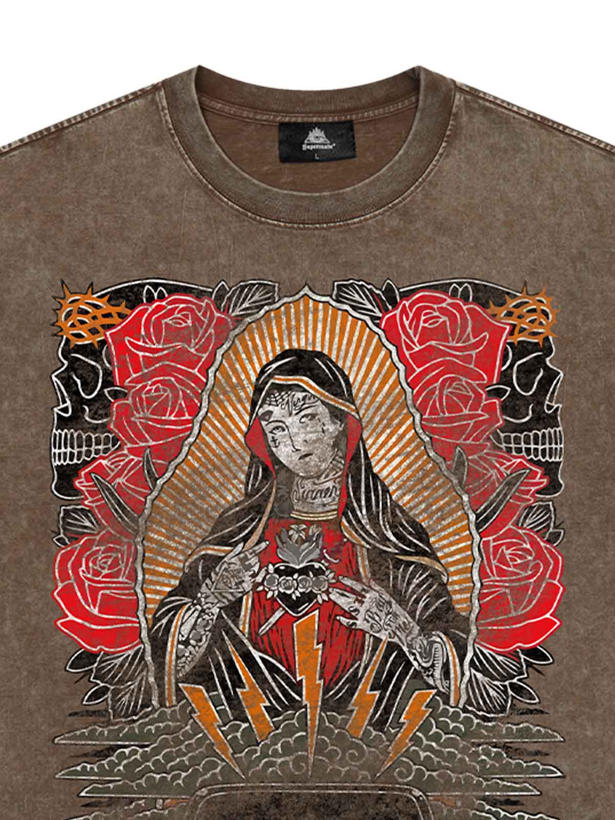 Original Vintage Virgin Mary Graphic T-Shirt