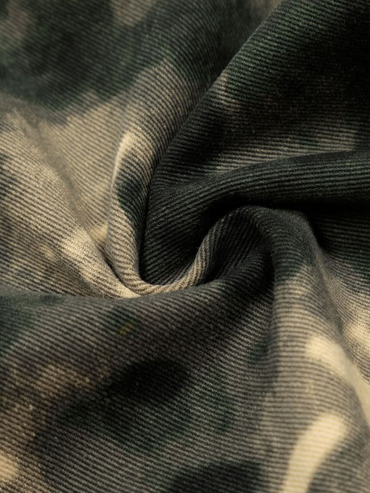 Plaid Pockets Camouflage Denim Shorts