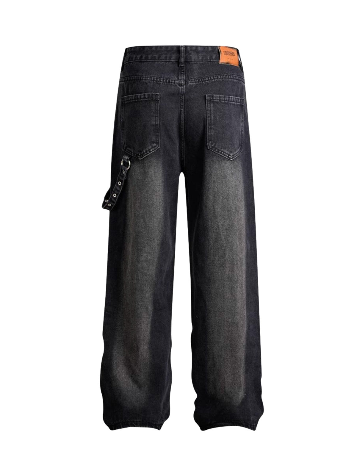 Thesupermade Washed Distressed Baggy Jeans - 2233