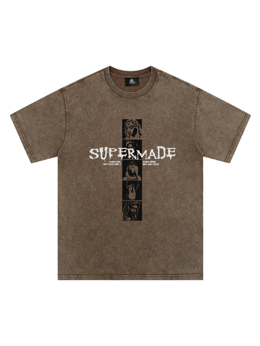 Mary Vintage-Inspired Graphic Design T-Shirt