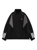 Thesupermade Contrast color patchwork Track Jacket