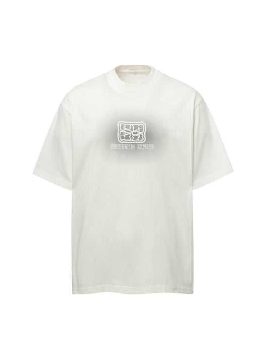 Washed  Patch Embroidery T-shirt