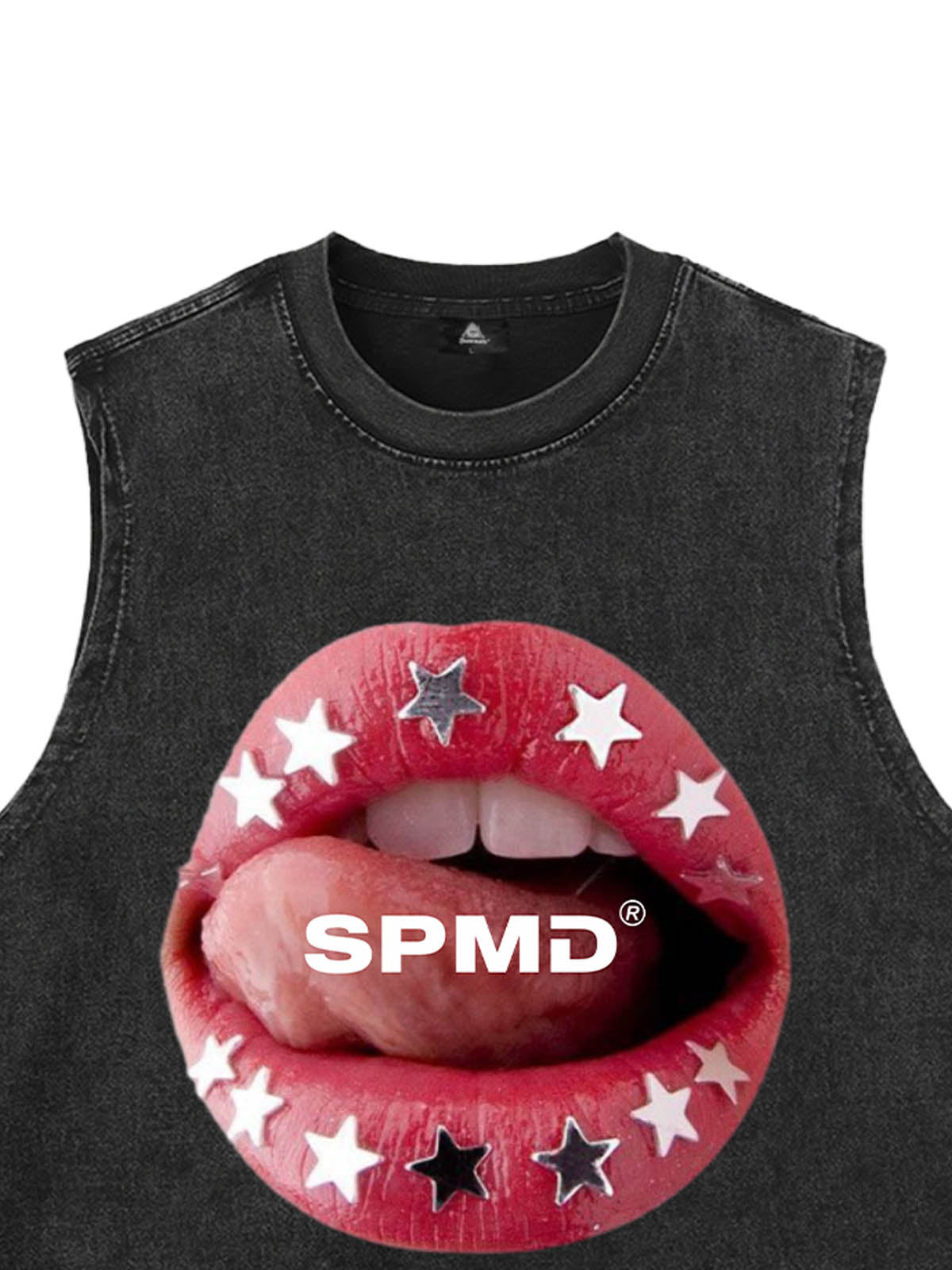 Original Hot Lips Print Vest