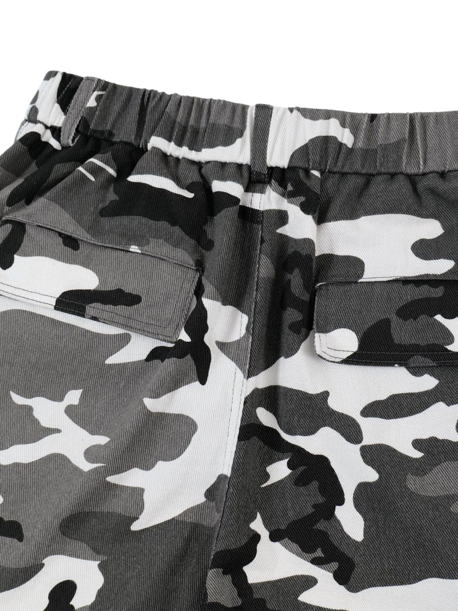 Thesupermade American High Street Camouflage Workwear Casual Jorts