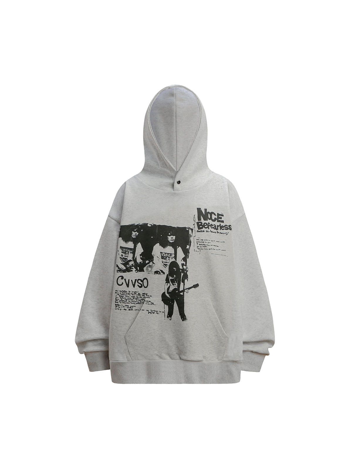 Thesupermade Vintage Portrait Distressed Hoodie