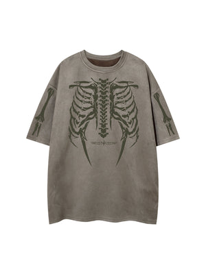 Skeleton Graphic Oversized T-Shirt