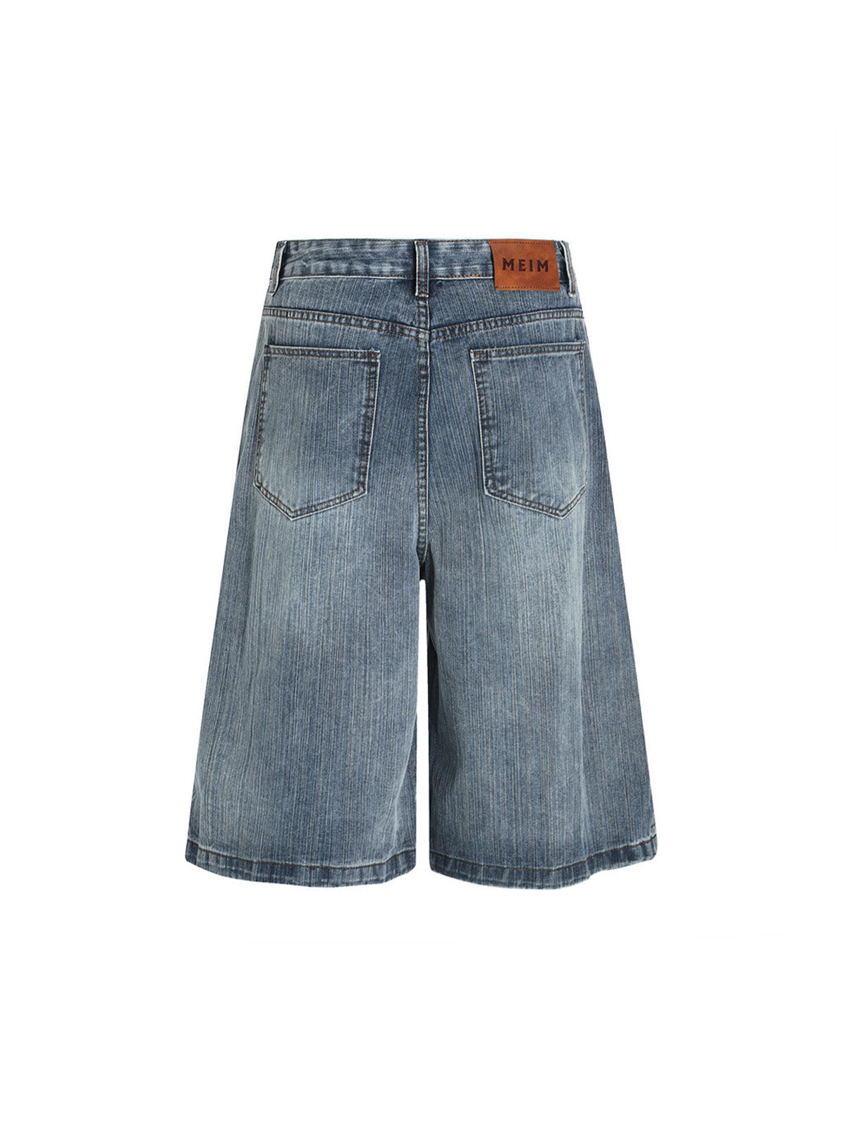 Washed Distressed Deconstructed Riveted Jorts