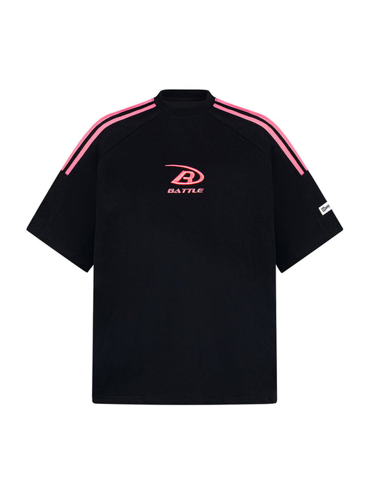 Retro Patchwork Stripe Short Sleeve T-Shirt