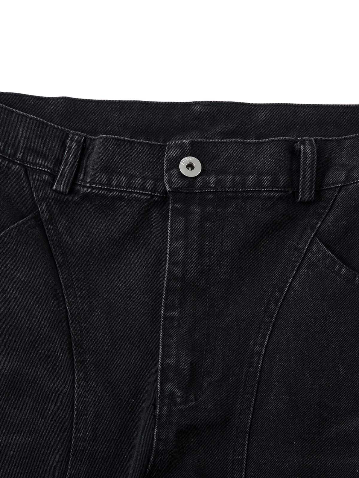 Verwaschene Cargojeans mit mehreren Taschen im Used-Look