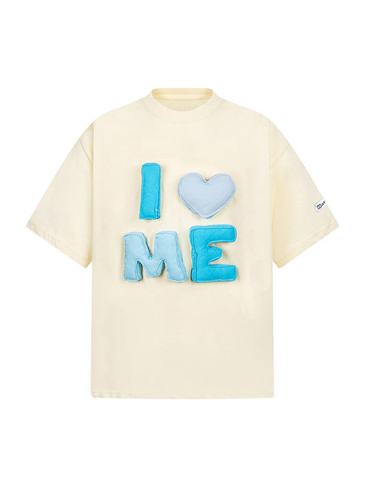 Fun "I ♥ ME" Embroidered T-Shirt