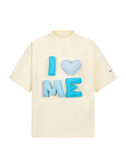 Fun "I ♥ ME" Embroidered T-Shirt