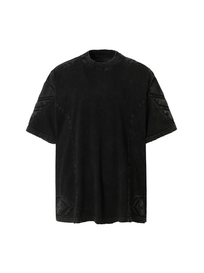T-shirt ras du cou délavé vintage