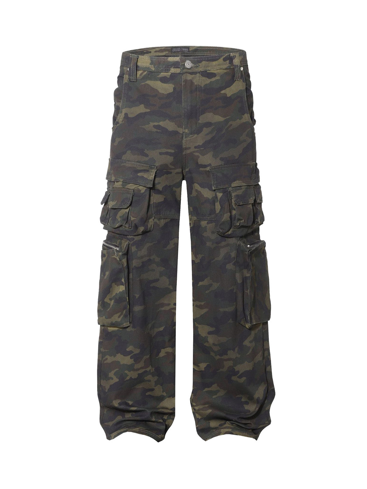 Baggy-Cargohose im Wasteland-Stil mit Camouflage-Muster