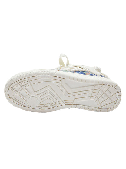 Sneakers mit Quasten in Kontrastfarbe aus der Destruction Series – 2356