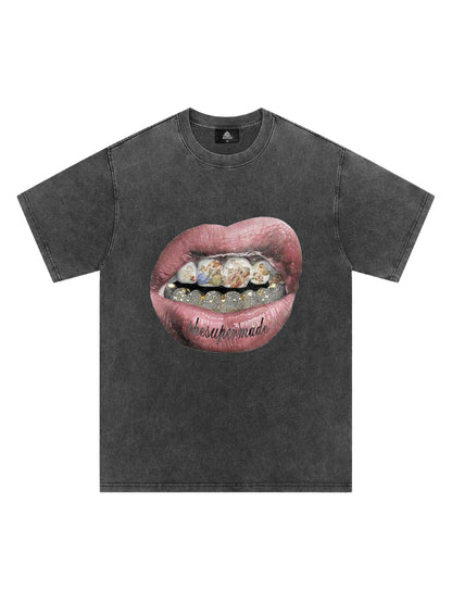 Artistic Lips Graphic T-Shirt