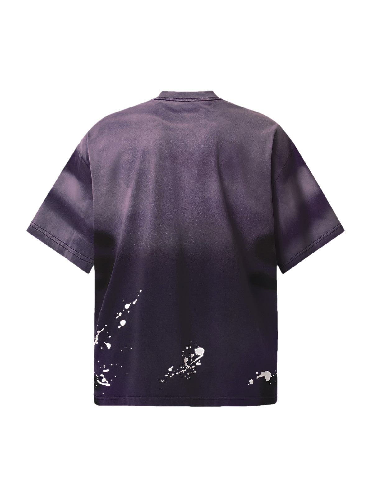 T-shirt imprimé lettres à éclaboussures d'encre