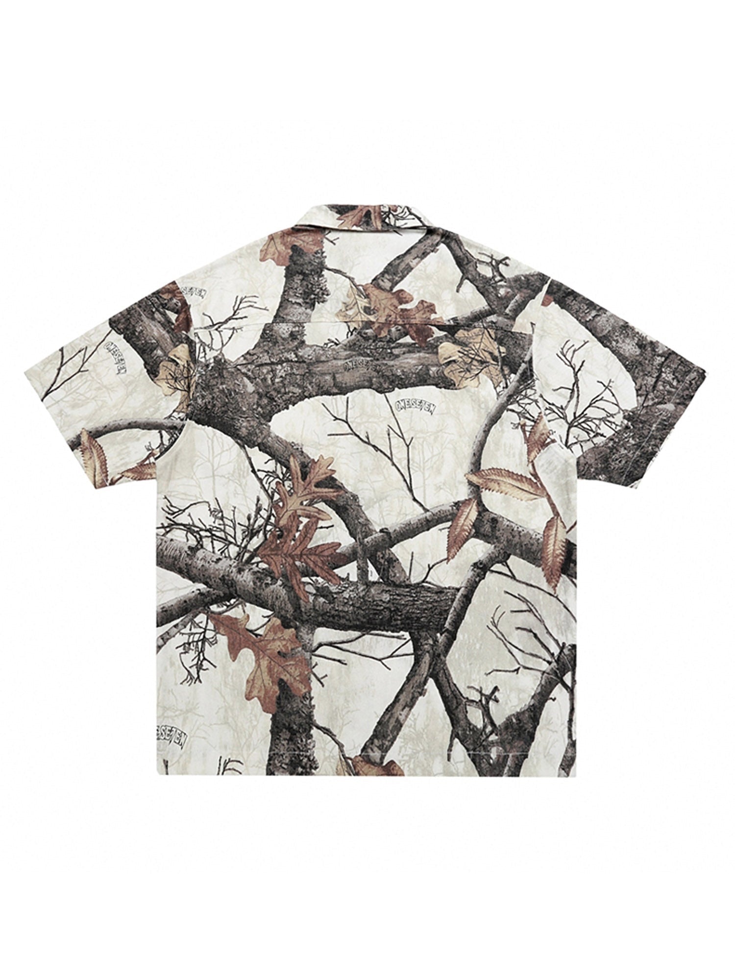 Thesupermade Retro Branches & Fallen Leaves Print Workwear Set