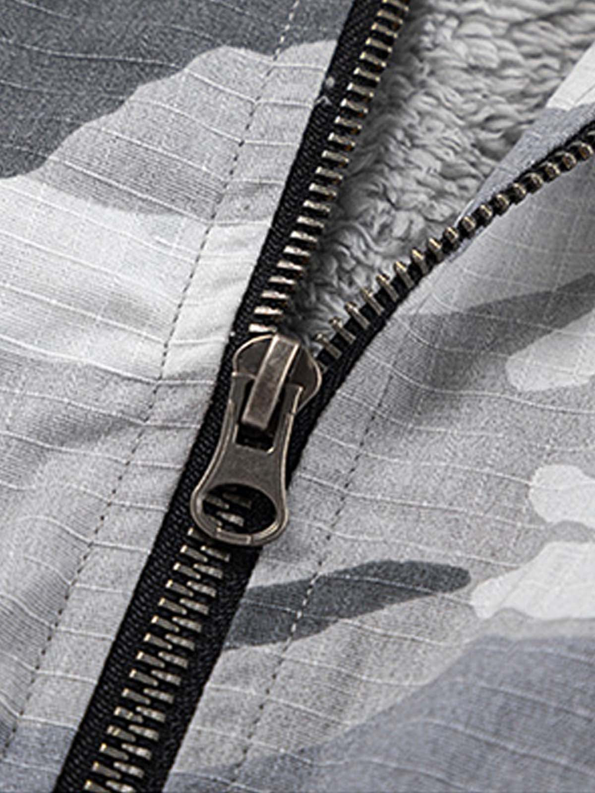 Veste à capuche en polaire camouflage Thesupermade