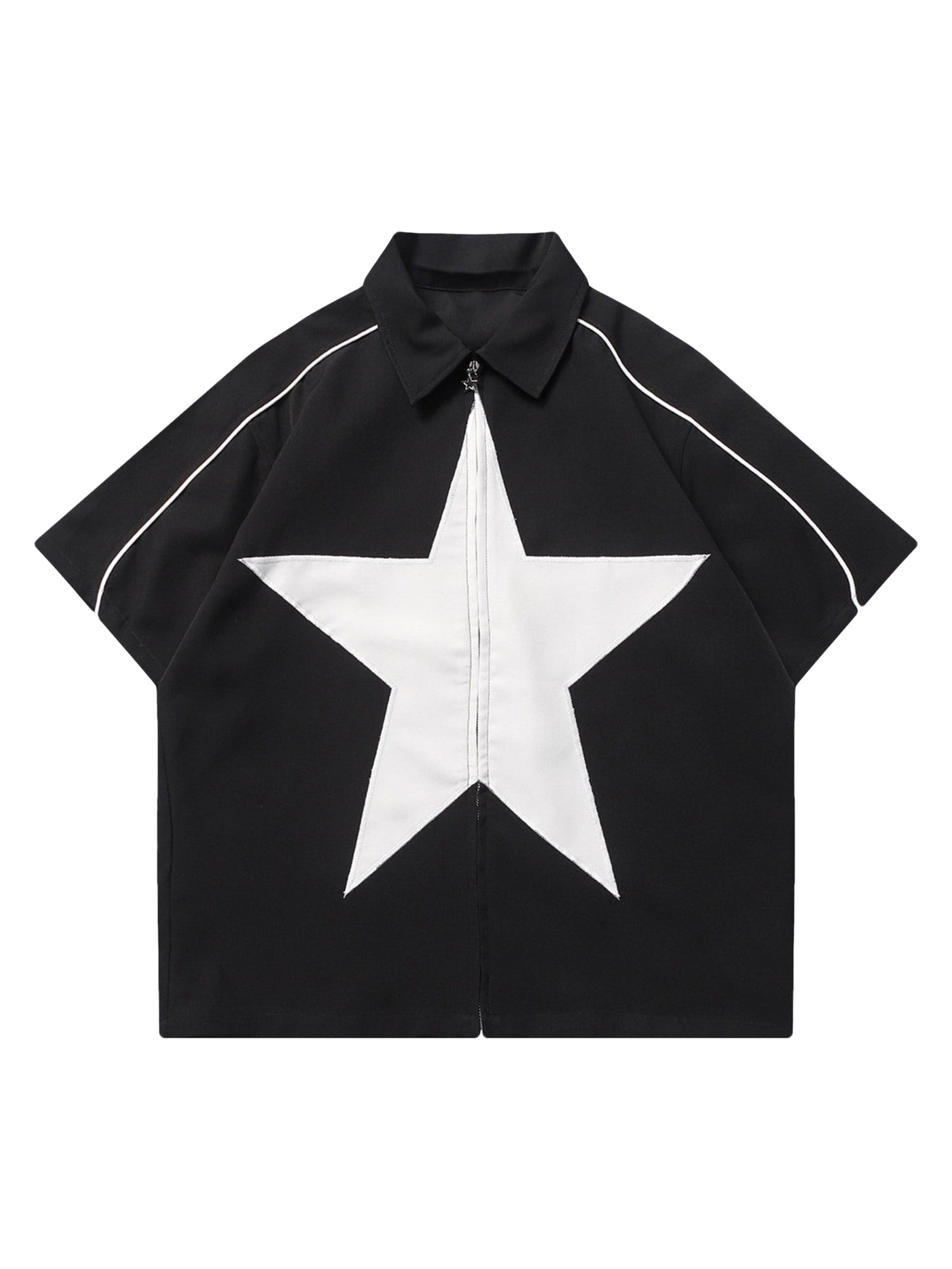 Thesupermade Star Zipper Design Shirt -1575