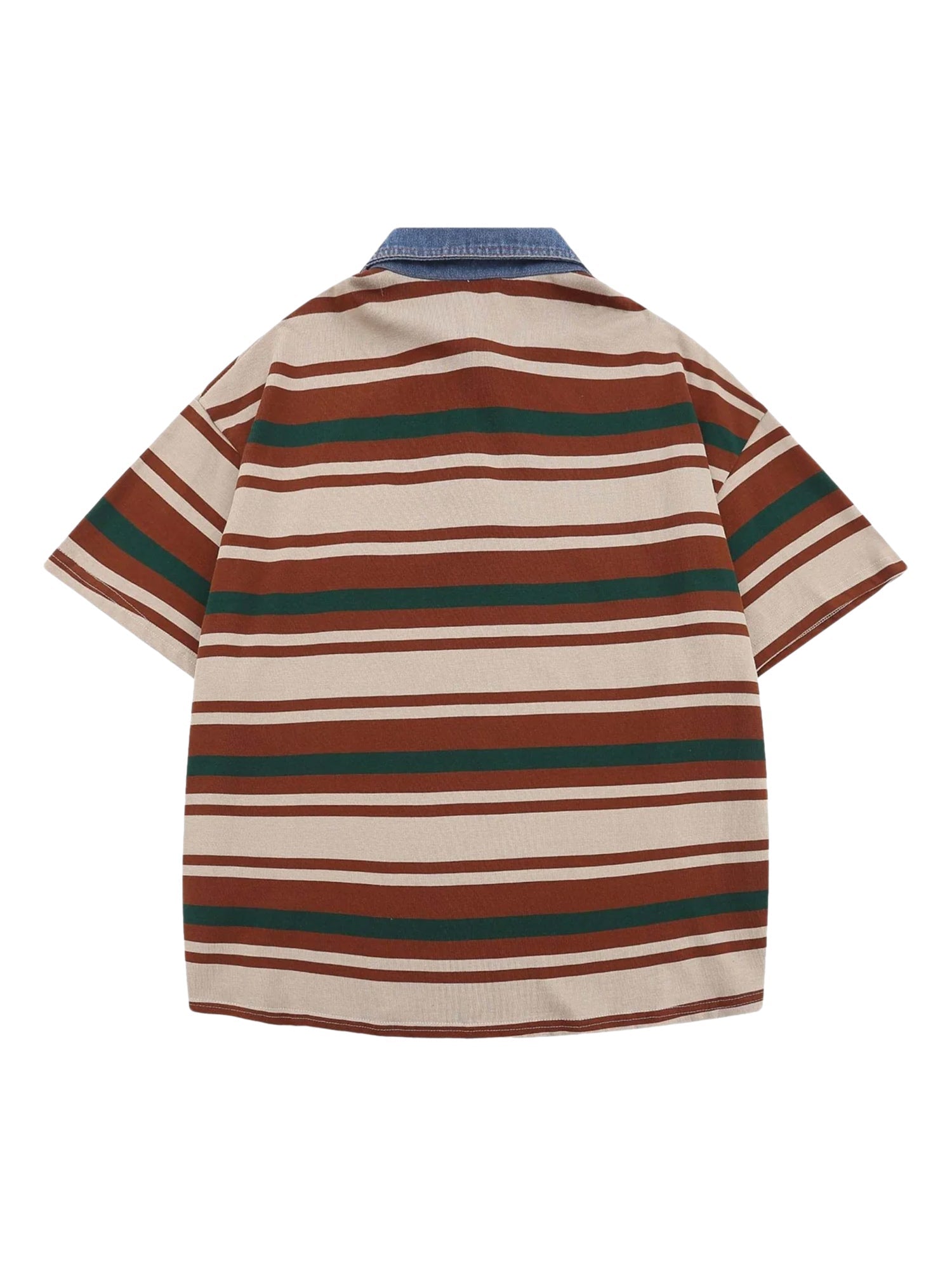 Thesupermade Vintage Striped Polo Shirt - 2165