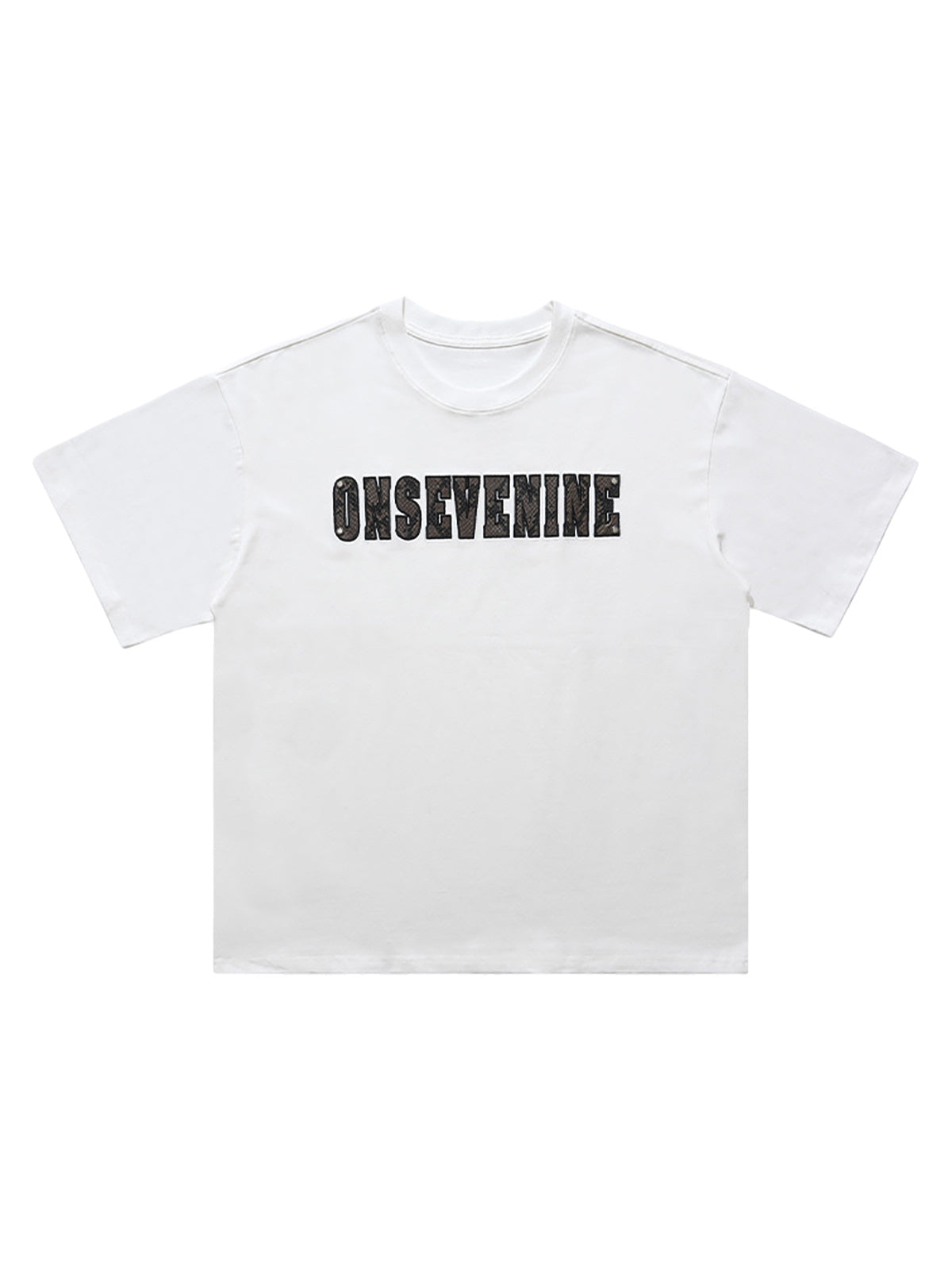 Camouflage Letter Short Sleeve T-Shirt