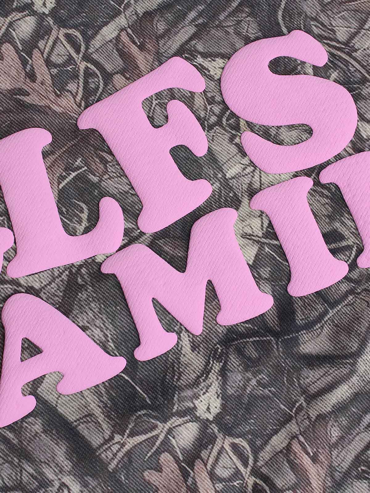 Thesupermade Camouflage Foam Letter Hoodie