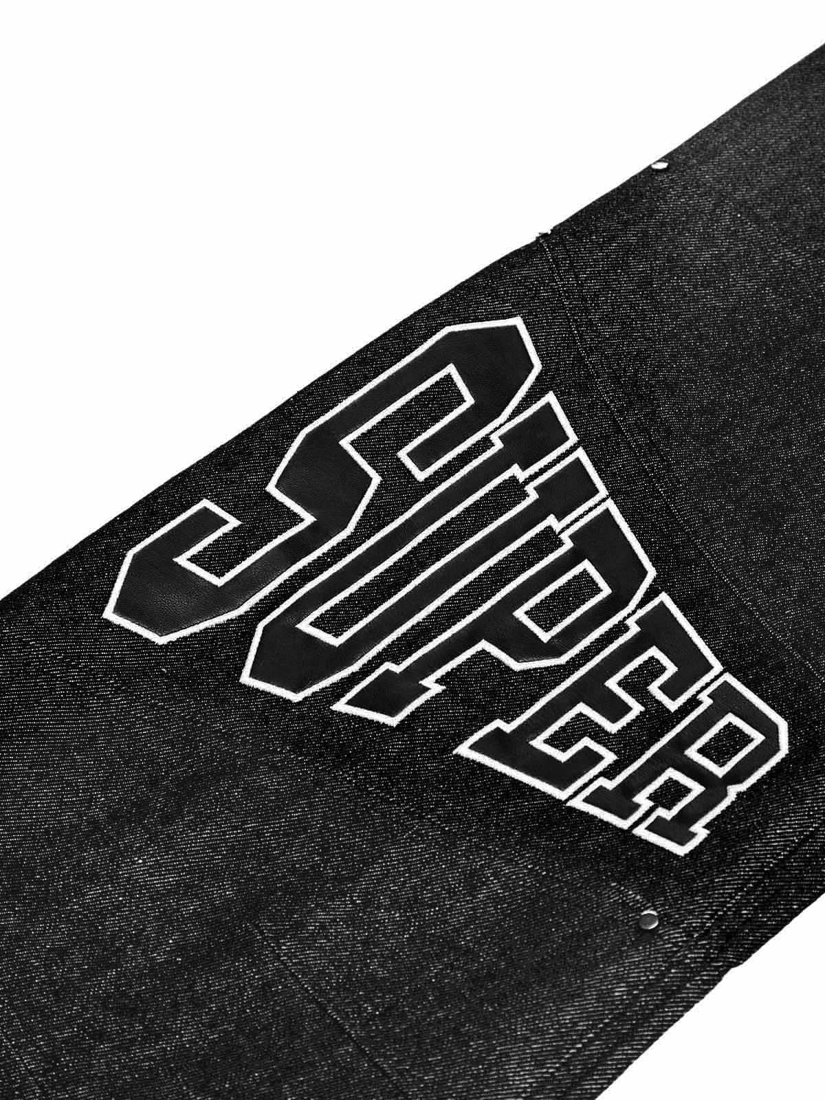 Original Spliced ​​Straight Jeans