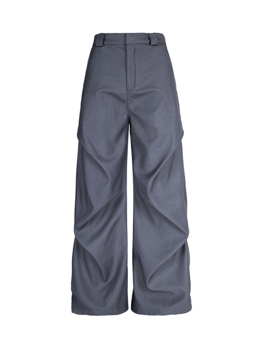 Retro Pleated Drape Cleanfit Pants