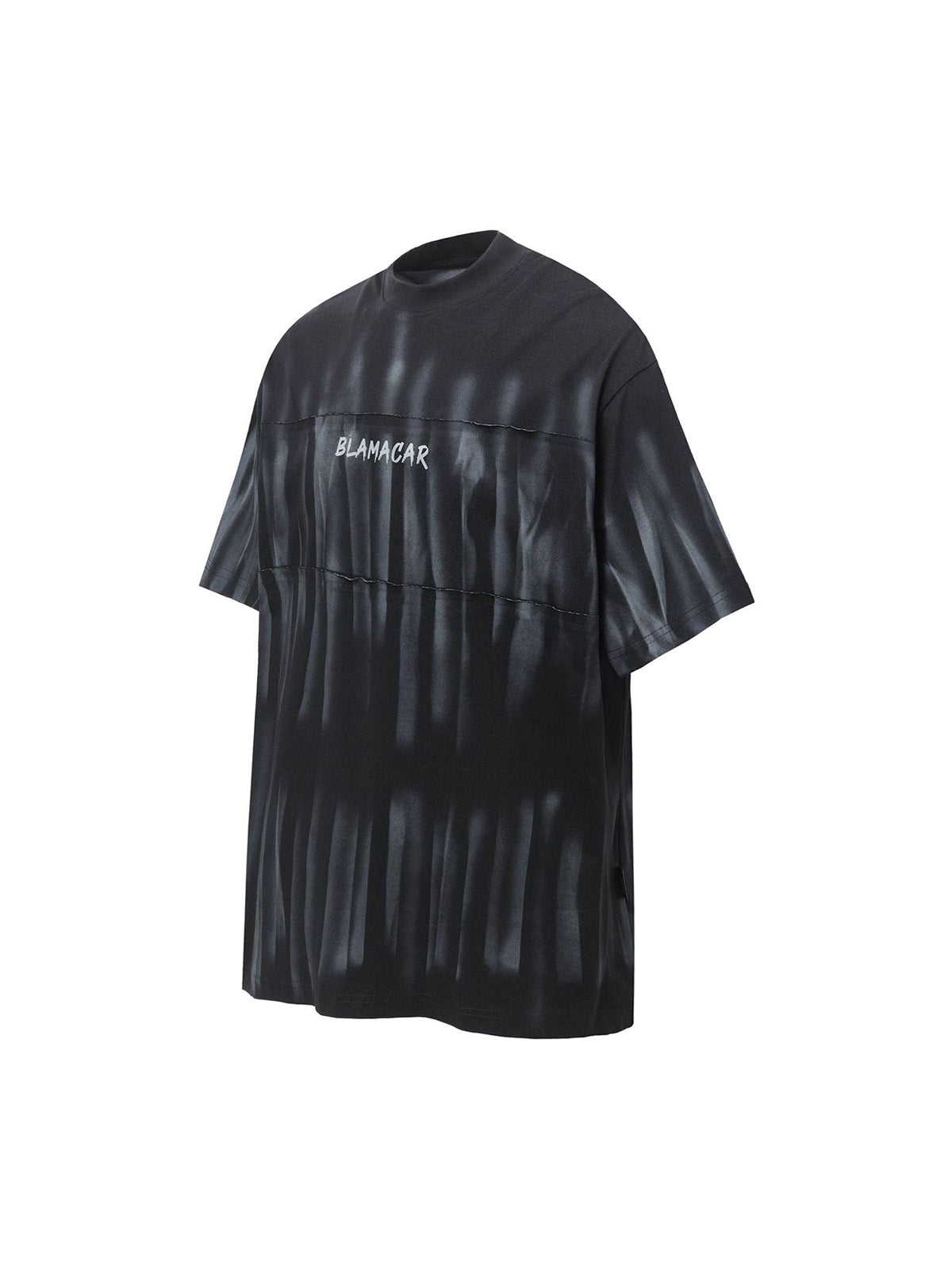 Oversized Tie-Dye Embroidered Letter T-Shirt
