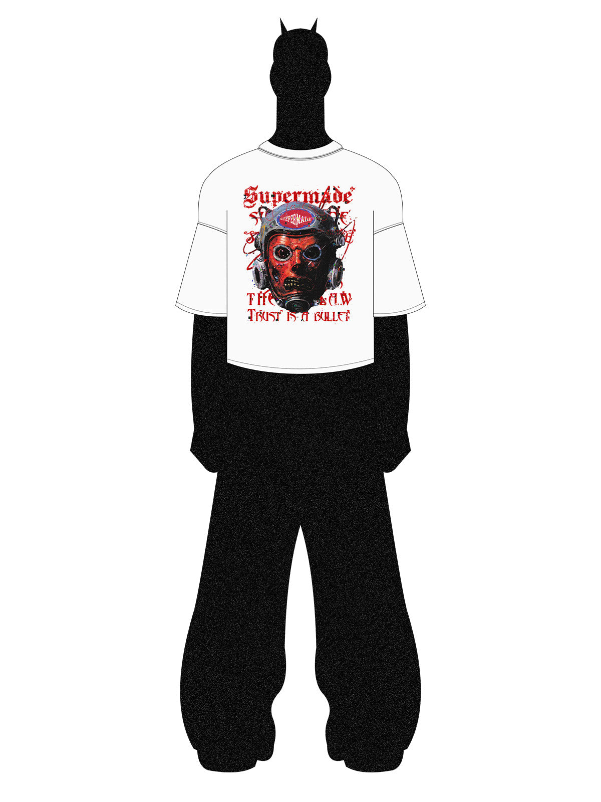 T-Shirt mit origineller Grafik und auffälligem Kunstwerk