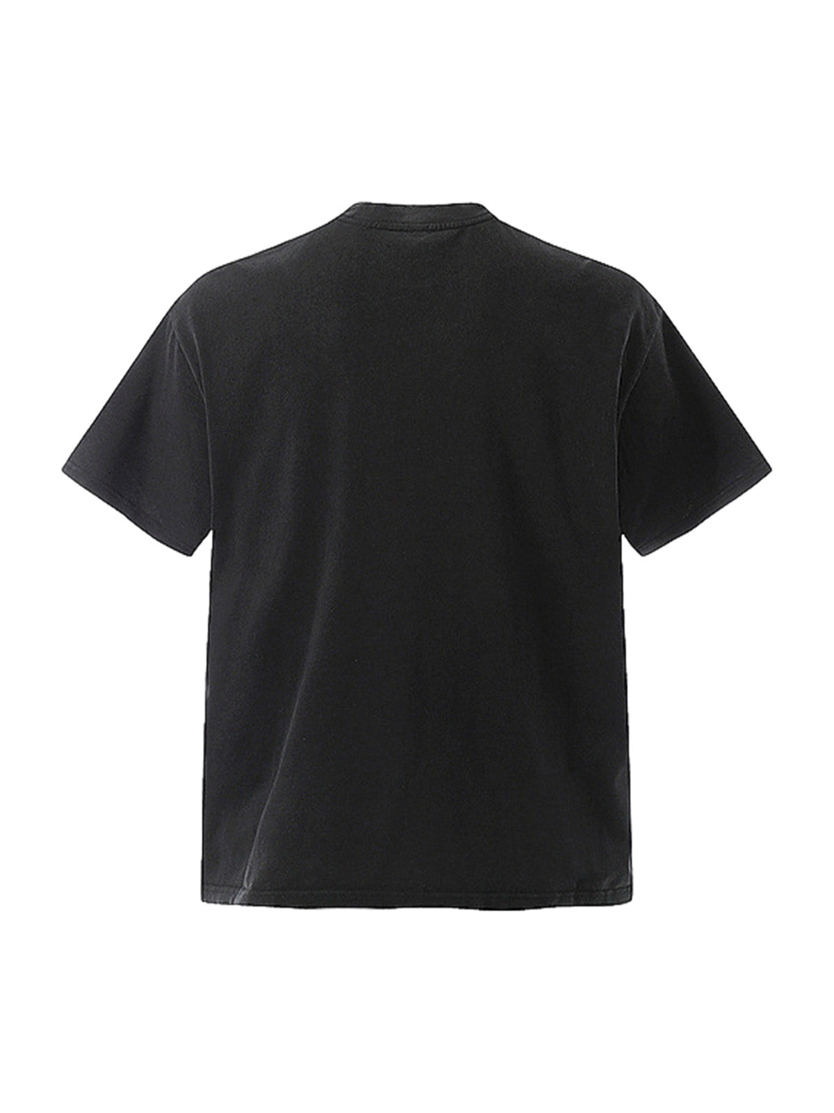 T-shirt à manches courtes effet vieilli avec imprimé badge
