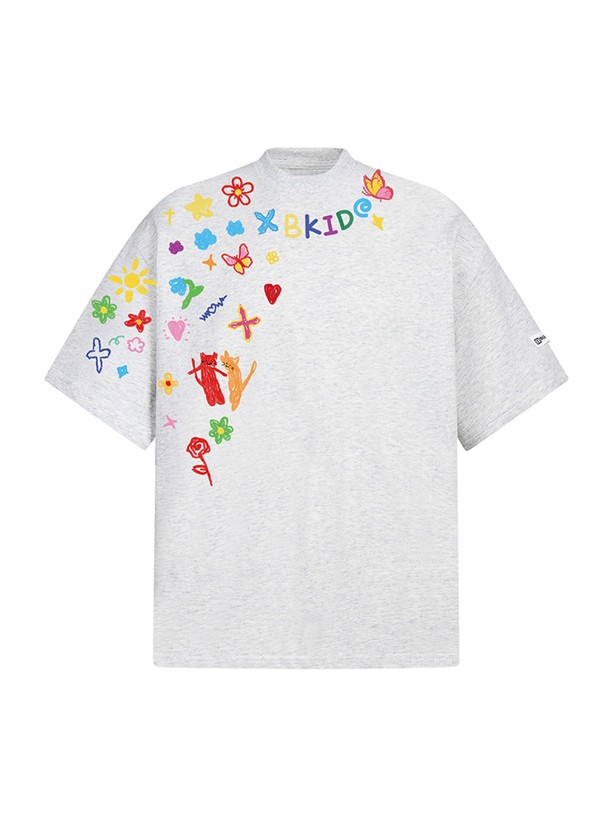 Retro Graffiti Hand-Painted T-Shirt