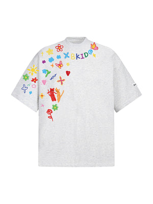 Retro Graffiti Hand-Painted T-Shirt