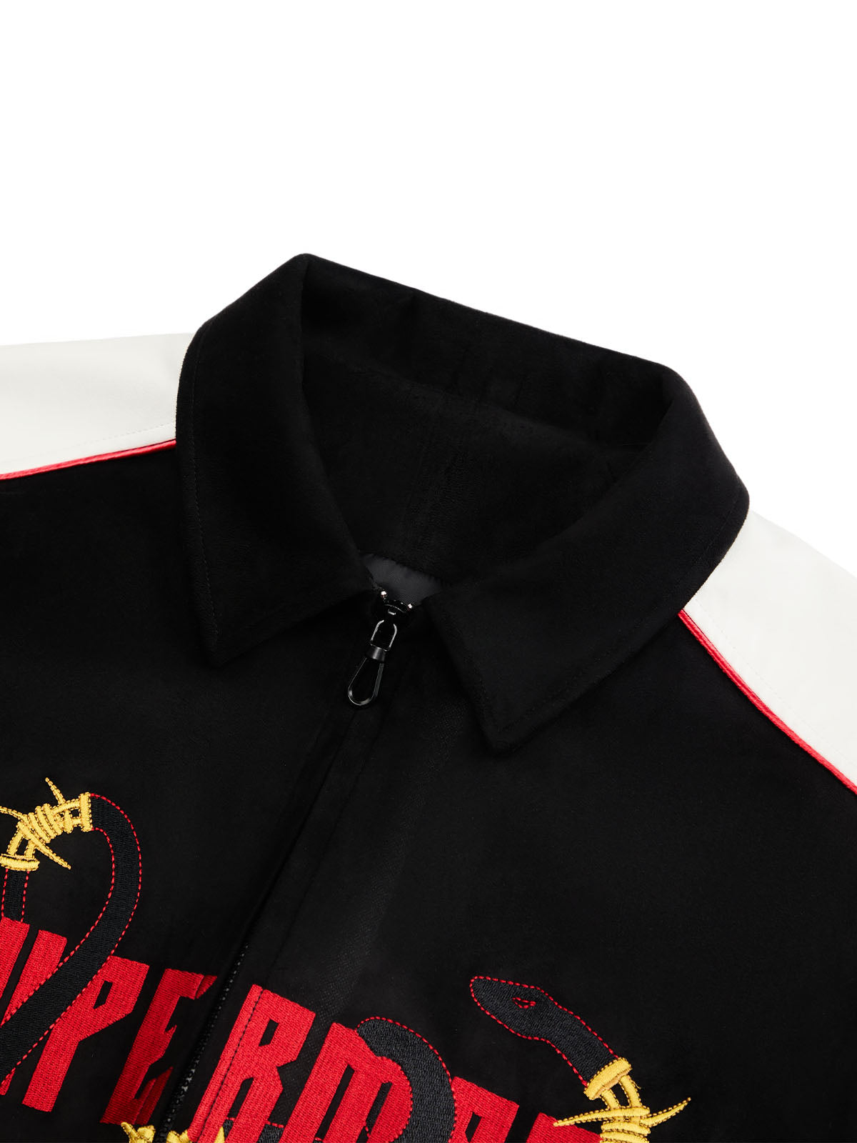 Blouson aviateur en jersey brodé original - 2346