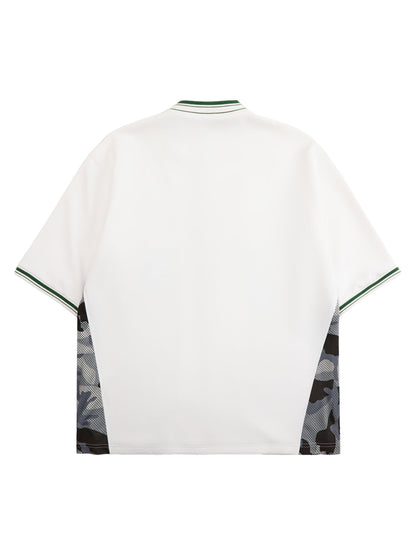Original Camouflage Spliced Baseball T-Shirt - 2350