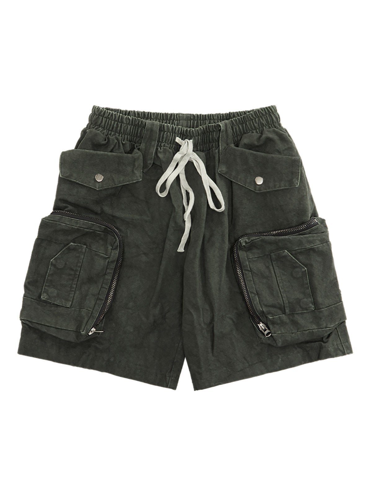 Short délavé multi-poches tie-dye épais - 2088
