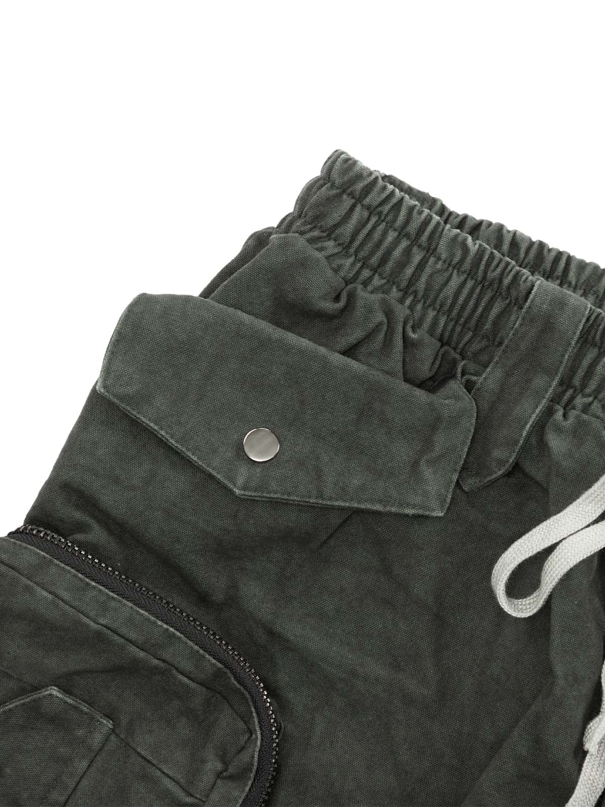 Short délavé multi-poches tie-dye épais - 2088