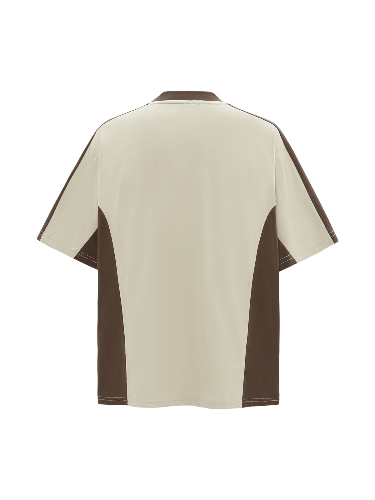Contrast Color Short Sleeve T-Shirt