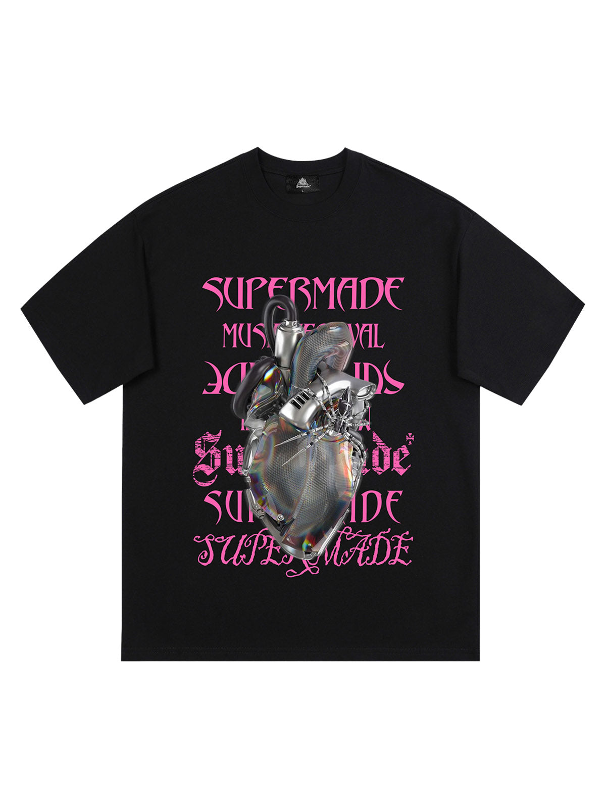 Cyberpunk Heart Graphic T-Shirt