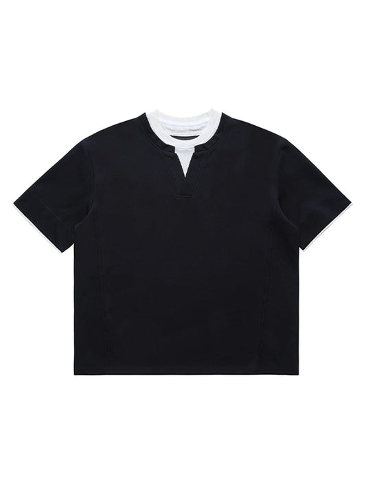 Cleanfit Faux Two-Piece Oversized T-Shirt