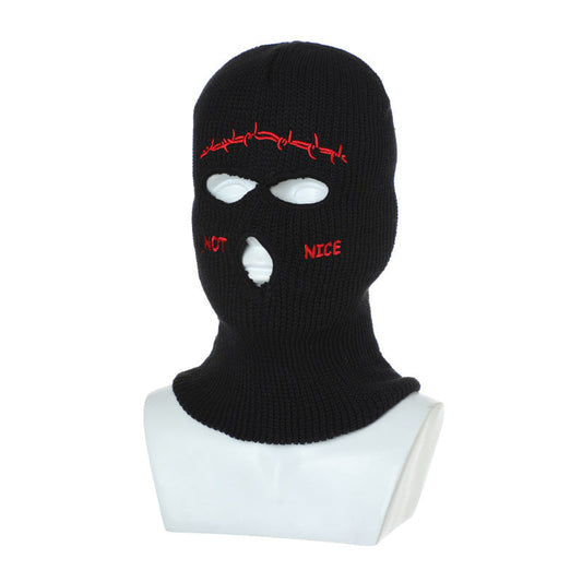 Thesupermade Retro Hip-hop Fun Knitted Balaclava