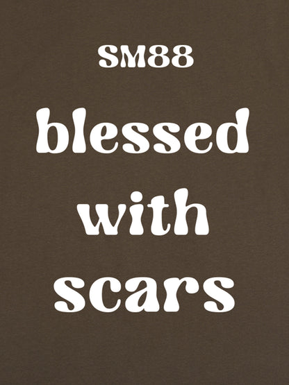 Original "Blessed With Scars" Slogan T-Shirt