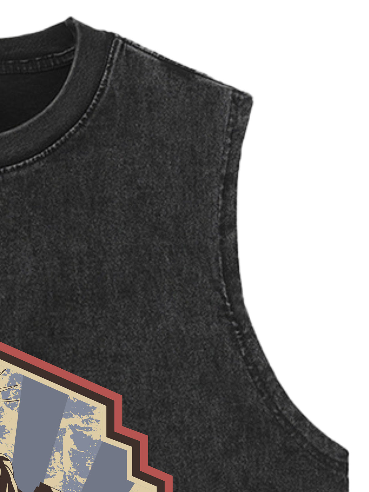 Original Street Statue Of Liberty Print Vest