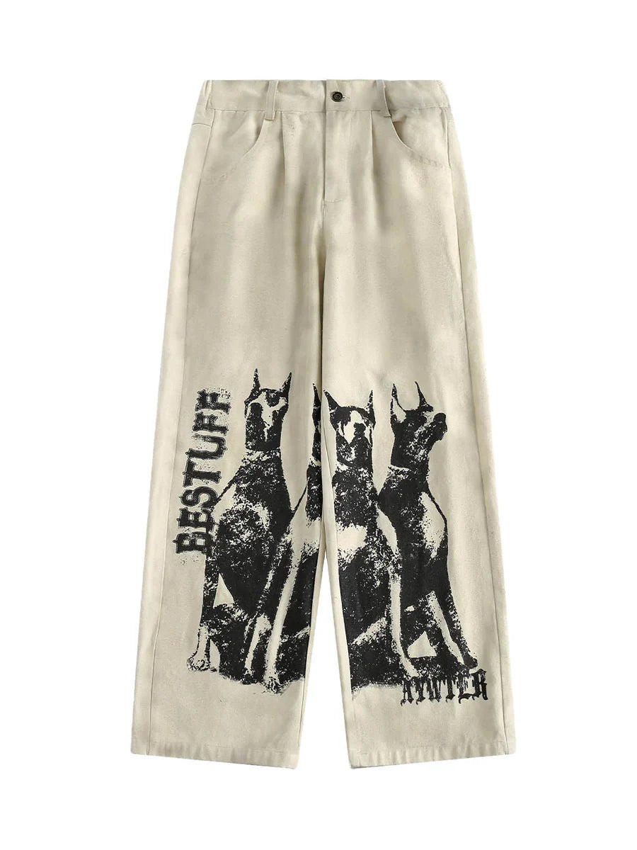 Thesupermade Vintage Washed Distressed Graffiti Patchwork Set-1986