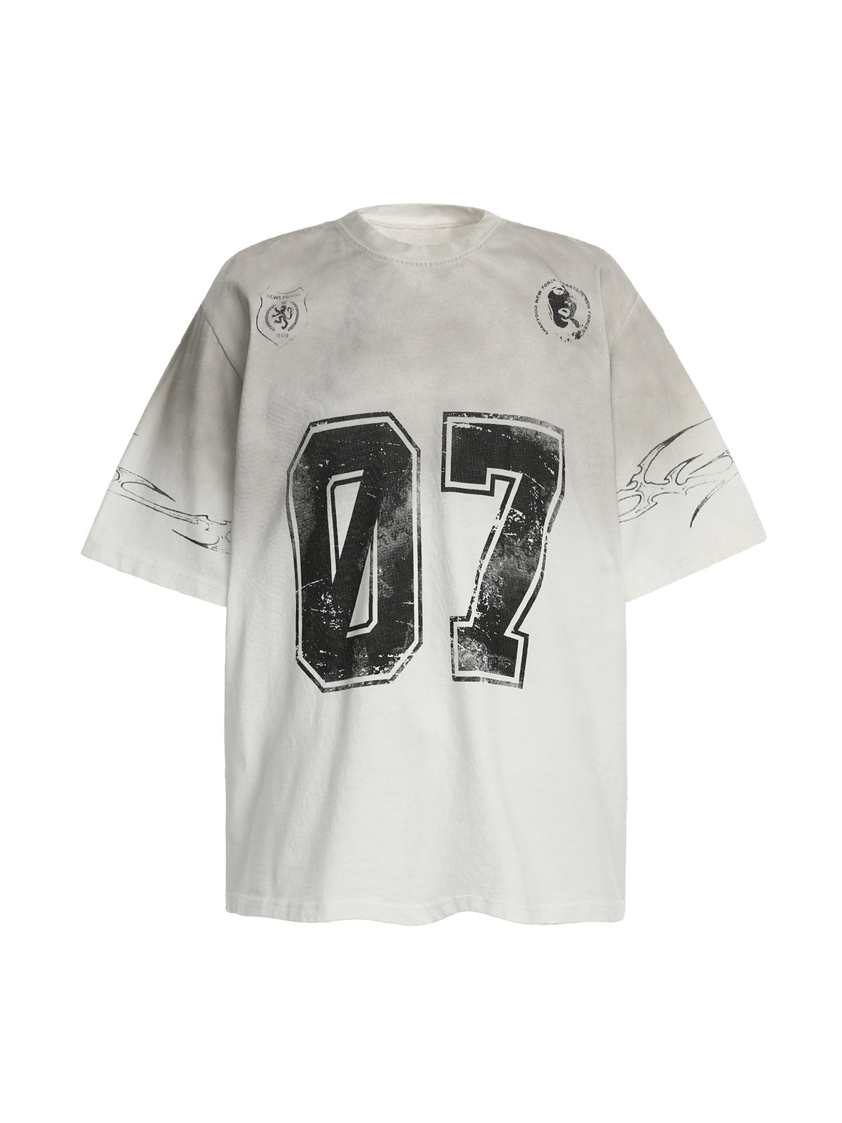 T-shirt en jersey à motif dégradé